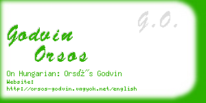 godvin orsos business card